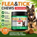 Daily Skin, Coat & Digestive Support Soft Chews for Dogs – Flaxseed, Brewer’s Yeast & Neem – Chicken Flavor, 120 Count