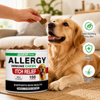 Seasonal Skin & Immune Support Chews for Dogs – Omega 3-6-9, Quercetin, Bromelain, Pumpkin & Turmeric – Beef Flavor, 100 Count