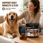 Hip & Joint Support Soft Chews for Dogs – Glucosamine HCl, MSM & Chondroitin for Mobility, Cartilage & Connective Tissue – 120 Count