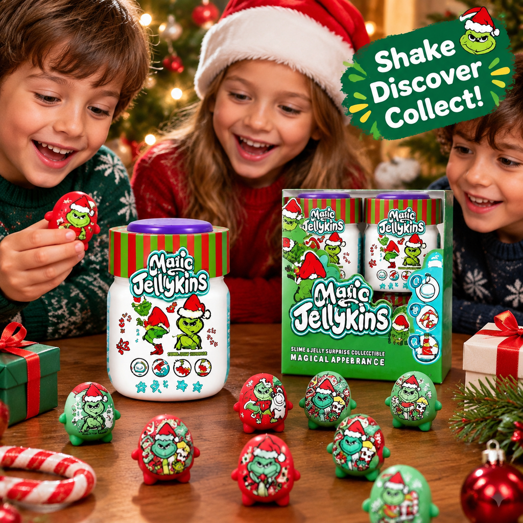 Christmas Slime & Jelly Surprise Jar | Mystery Collectible Figure Toy