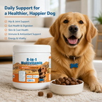 8-in-1 Dog Multivitamin Soft Chews – Joint, Gut, Skin & Coat Support – Chicken Flavor, 120 Count
