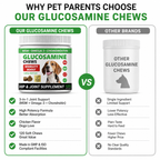 Glucosamine Joint Supplement Soft Chews for Dogs – MSM + Chondroitin for Cartilage, Mobility & Connective Tissue Support – 120 Count