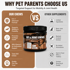 Hip & Joint Support Soft Chews for Dogs – Glucosamine HCl, MSM & Chondroitin for Mobility, Cartilage & Connective Tissue – 120 Count