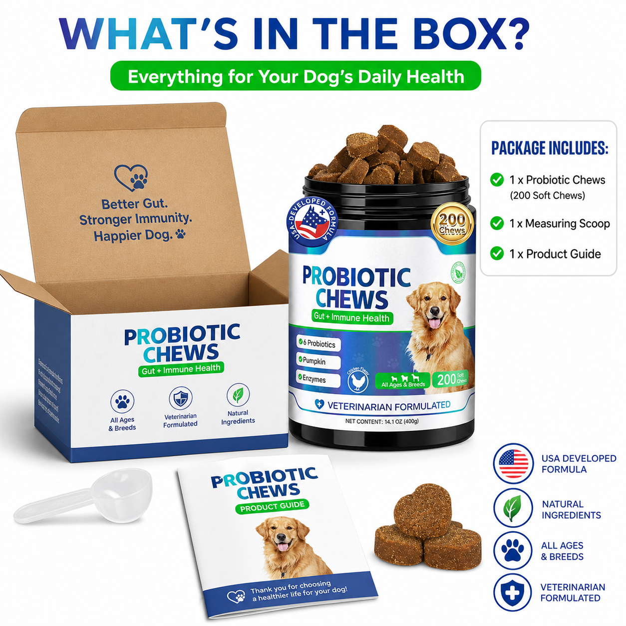 Probiotic Chews for Dogs | Gut & Immune Daily Support