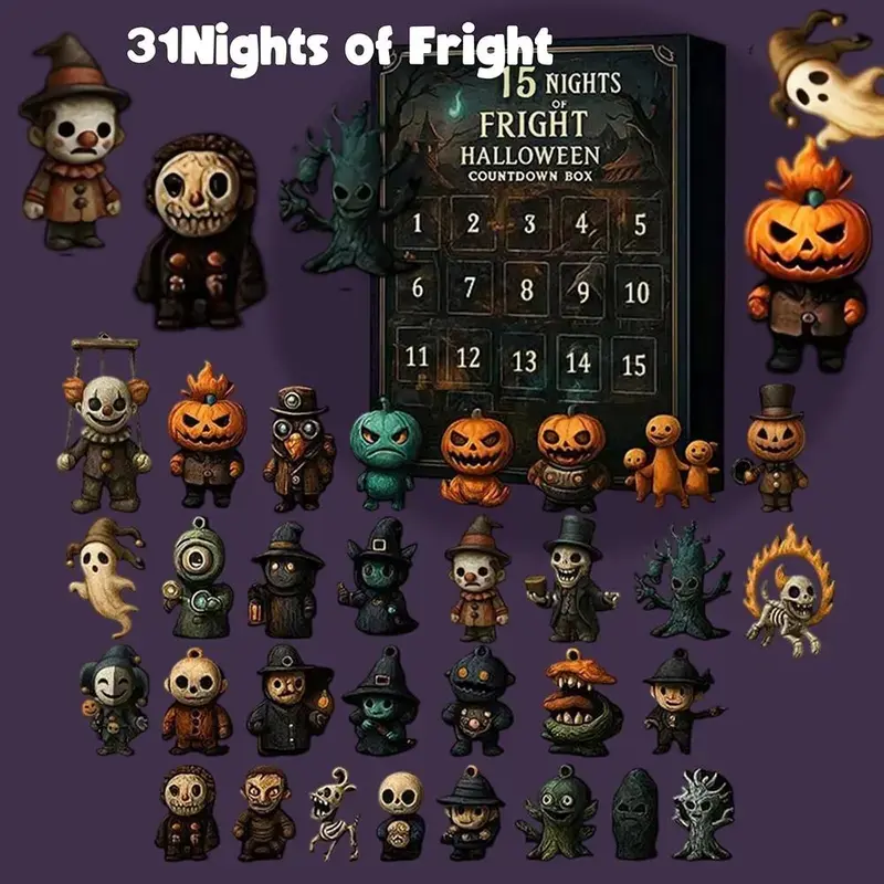 Halloween Countdown Calendar – 31 Days of Surprise Mini Toys